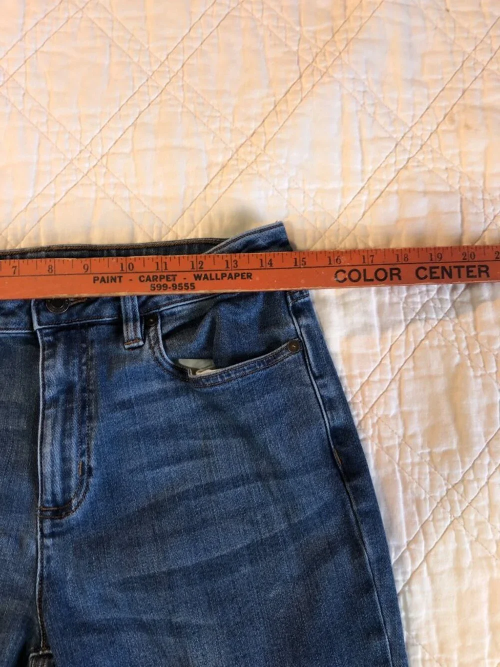 Lands End Denim Blue Jeans, Size 6